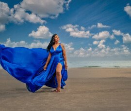 Flying dress photoshoot in Tampa Florida